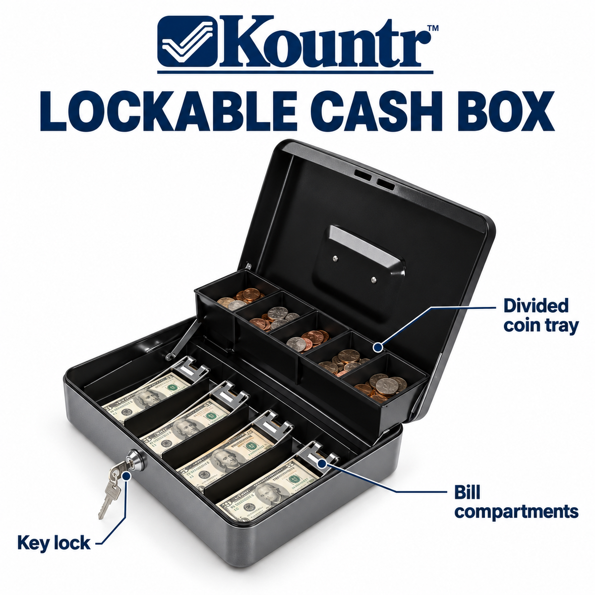 Kountr™ - Lockable Cash Box
